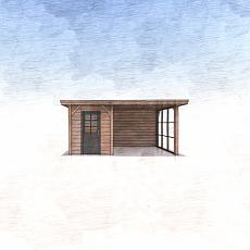 Tuinhuis-veranda 3x4 meter