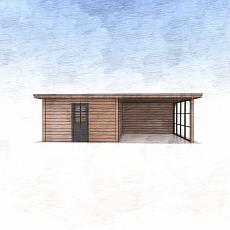 Tuinhuis-veranda 3x7 meter